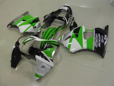 Verde Blanco Raya Carenado Kawasaki ZX6R 2000-2002