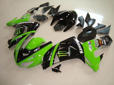 Verde Monster ABS Plástica Kawasaki ZX10R 2006-2007