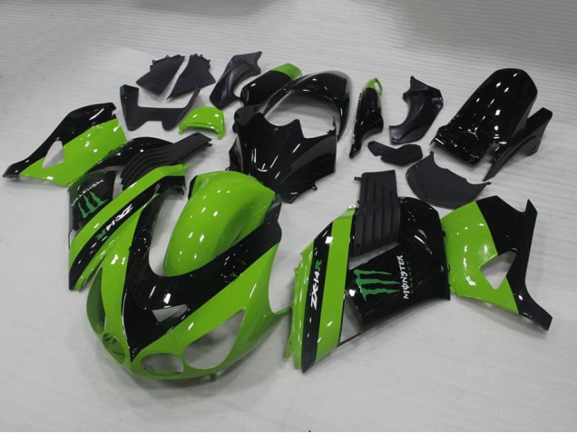 Verde Monster Carenado Kawasaki ZX14R ZZR 1400 2006-2011 Verde Monster Carenado Kawasaki ZX14R ZZR 1400 2006-2011