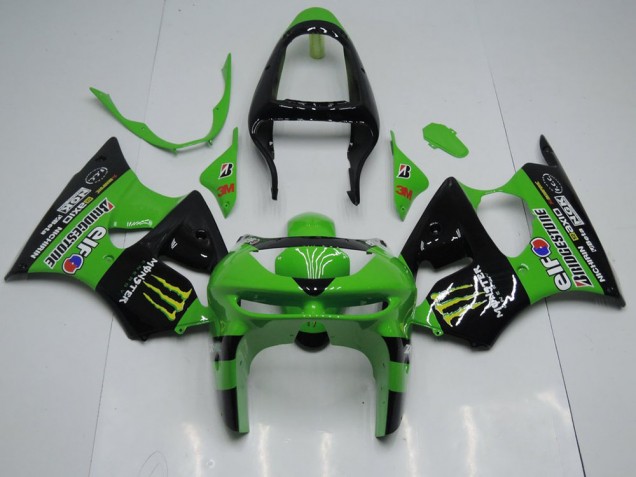 Verde Monster Carenado Kawasaki ZX6R 1998-1999 Verde Monster Carenado Kawasaki ZX6R 1998-1999