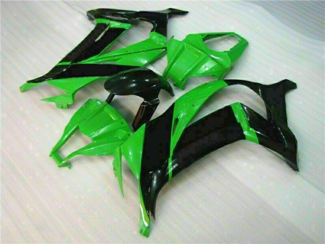 Verde Negro ABS Plástico Kawasaki ZX10R 2011-2015 Verde Negro ABS Plástico Kawasaki ZX10R 2011-2015