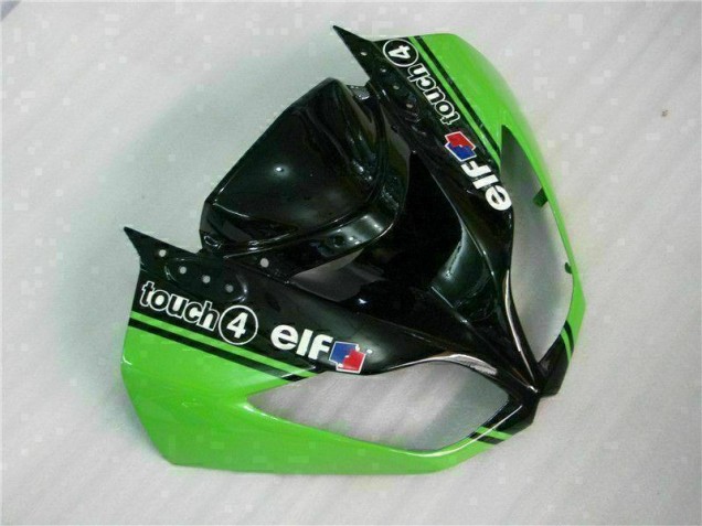 Verde Negro ABS Plástico Kawasaki ZX6R 2009-2012 Verde Negro ABS Plástico Kawasaki ZX6R 2009-2012