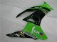 Verde Negro ABS Plástico Kawasaki ZX6R 2009-2012 Verde Negro ABS Plástico Kawasaki ZX6R 2009-2012