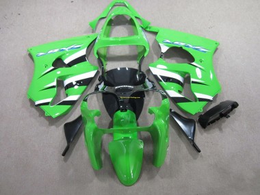 Verde Negro Blanco ABS Plástica Kawasaki ZX6R 2000-2002
