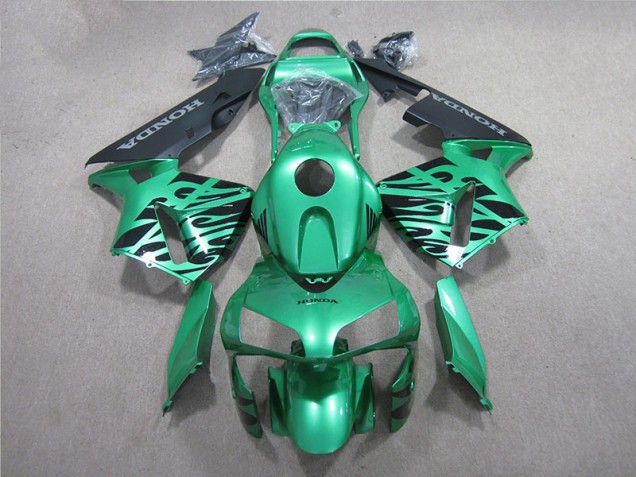 Verde Negro Carenado Honda CBR 600 RR 2005-2006 Verde Negro Carenado Honda CBR 600 RR 2005-2006