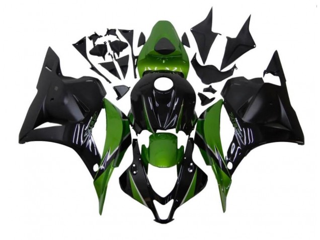 Verde Negro Carenado Honda CBR 600 RR 2009-2012 Verde Negro Carenado Honda CBR 600 RR 2009-2012