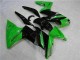 Verde Negro Carenado & Plástico Kawasaki EX650 2006-2008 Verde Negro Carenado & Plástico Kawasaki EX650 2006-2008