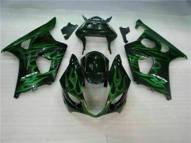 Verde Negro Carenado Suzuki GSXR 1000 K3 2003-2004