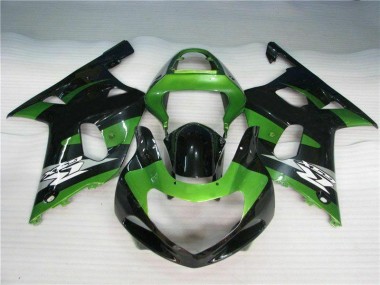Verde Negro Carenado Suzuki GSXR 600 / 750 K1 K2 K3 2001-2003