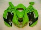 Verde Negro Dunlop Carenado Kawasaki ZX6R 2007-2008 Verde Negro Dunlop Carenado Kawasaki ZX6R 2007-2008