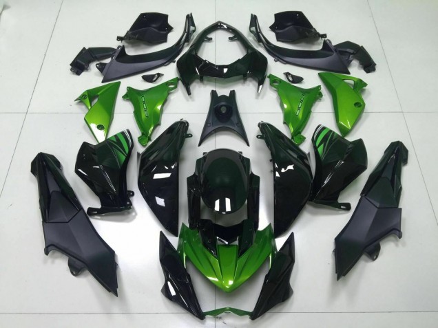 Verde Negro Inyección Kit Carenado Kawasaki Z800 2013-2016 Verde Negro Inyección Kit Carenado Kawasaki Z800 2013-2016