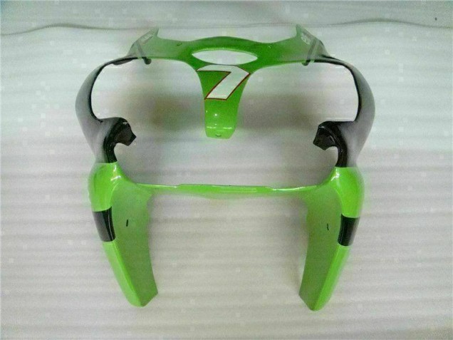 Verde Negro Inyección Kit Carenado Kawasaki ZX6R 2000-2002 Verde Negro Inyección Kit Carenado Kawasaki ZX6R 2000-2002