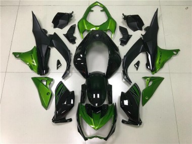 Verde Negro Kit Carenado Inyección Kawasaki Z800 2013-2016