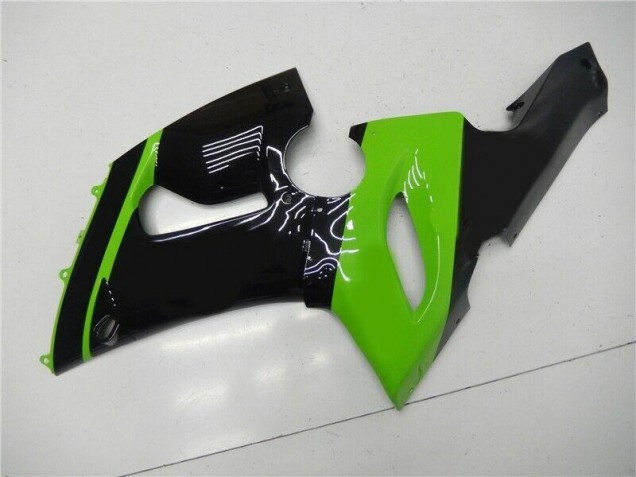 Verde Negro Kit Carenado Inyección Kawasaki ZX6R 2005-2006 Verde Negro Kit Carenado Inyección Kawasaki ZX6R 2005-2006