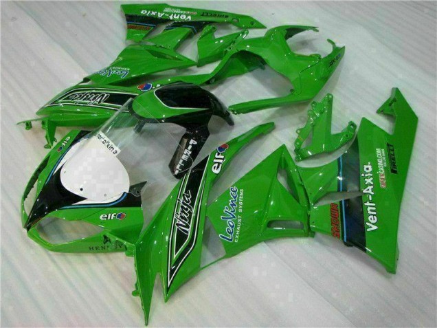 Verde Negro LeoVince Carenado Kawasaki ZX6R 2009-2012 Verde Negro LeoVince Carenado Kawasaki ZX6R 2009-2012