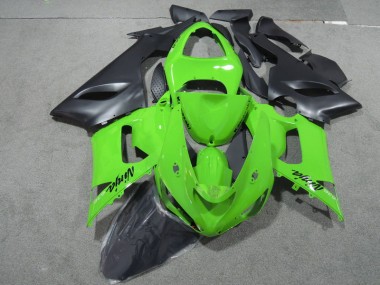 Verde Negro Ninja 636 Carenado Kawasaki ZX6R 2005-2006