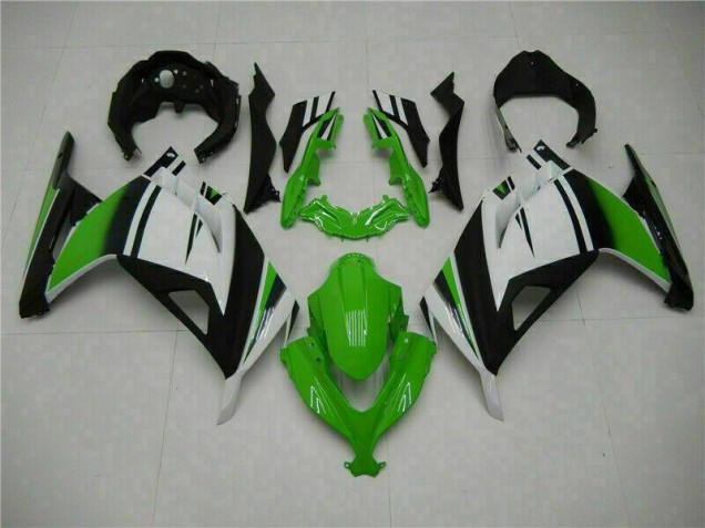 Verde Negro Plata Carenado Kawasaki EX300 2013-2016 Verde Negro Plata Carenado Kawasaki EX300 2013-2016