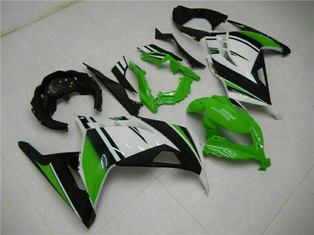 Verde Negro Plata Carenado Kawasaki EX300 2013-2016 Verde Negro Plata Carenado Kawasaki EX300 2013-2016